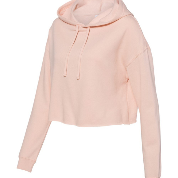 Lightweight Cropped Hooded Sweatshirt - Picture 5 of 5